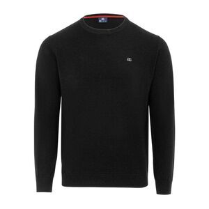 Giorgio Mens Knitted Crew Neck Sweater / Black